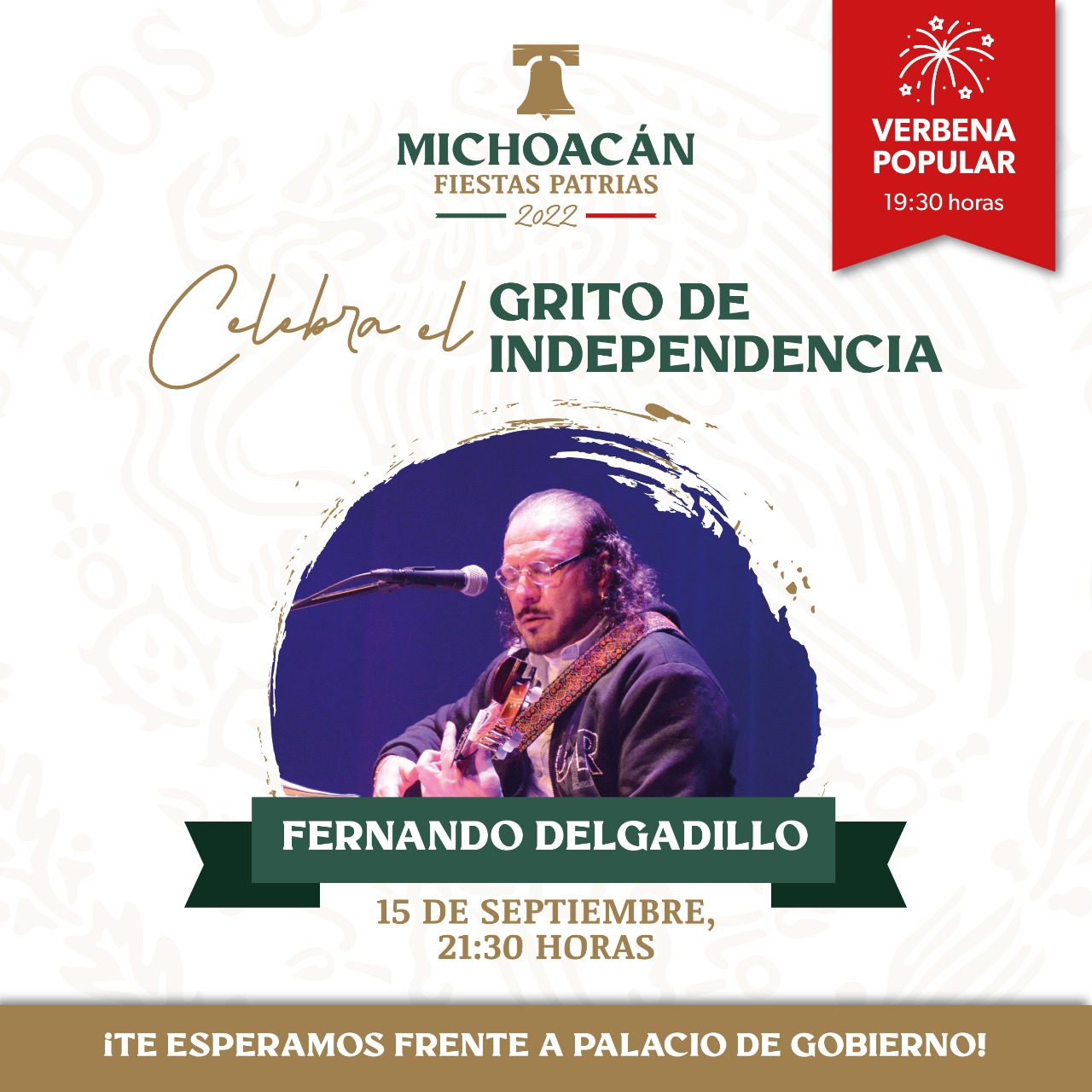 GEM Gobierno de Michoacán ofrece concierto gratuito de Fernando