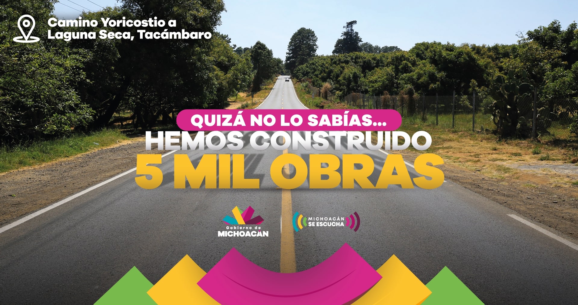 cinco mil obras en michoacan