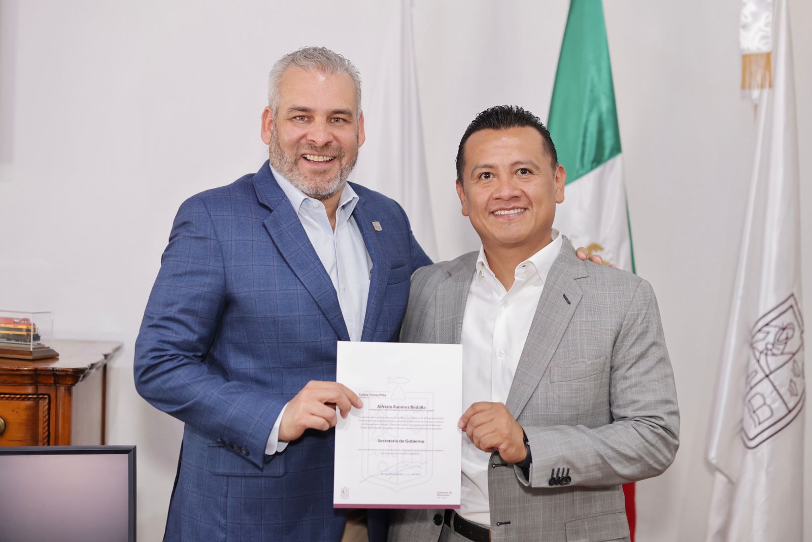 GEM | Nombra Bedolla a Carlos Torres Piña como secretario de Gobierno